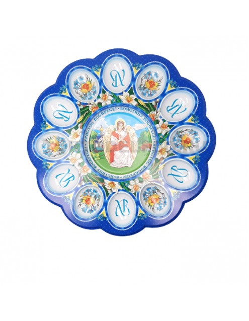 Подставка для кулича и яиц 12 шт "Ангел" 30*30см